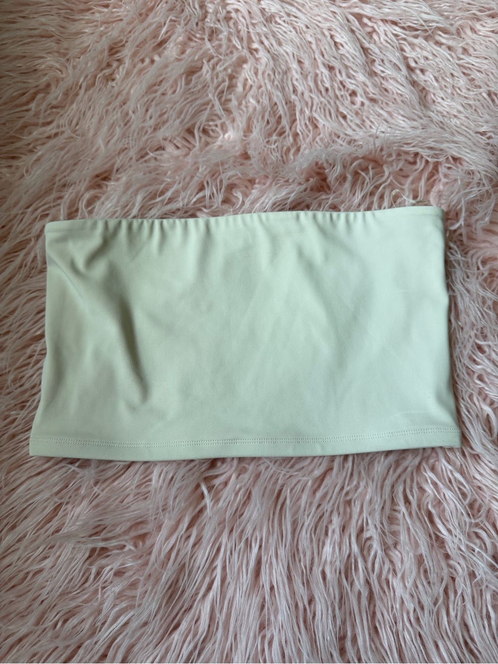 Express Light Cream Strapless Tube Top